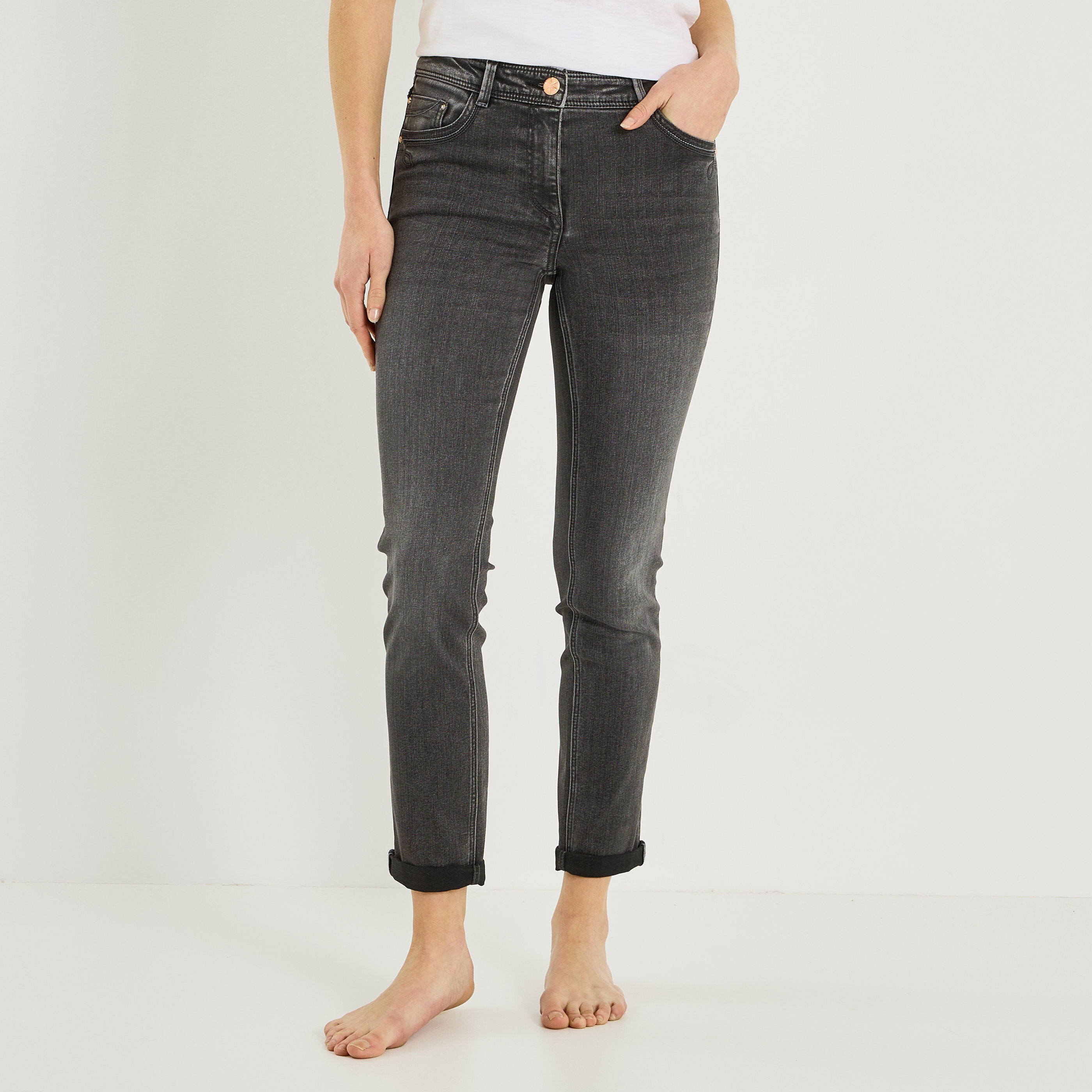 Jean slim raccourci TOKYO R01 femme