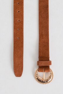 Ceinture croûte de cuir femme