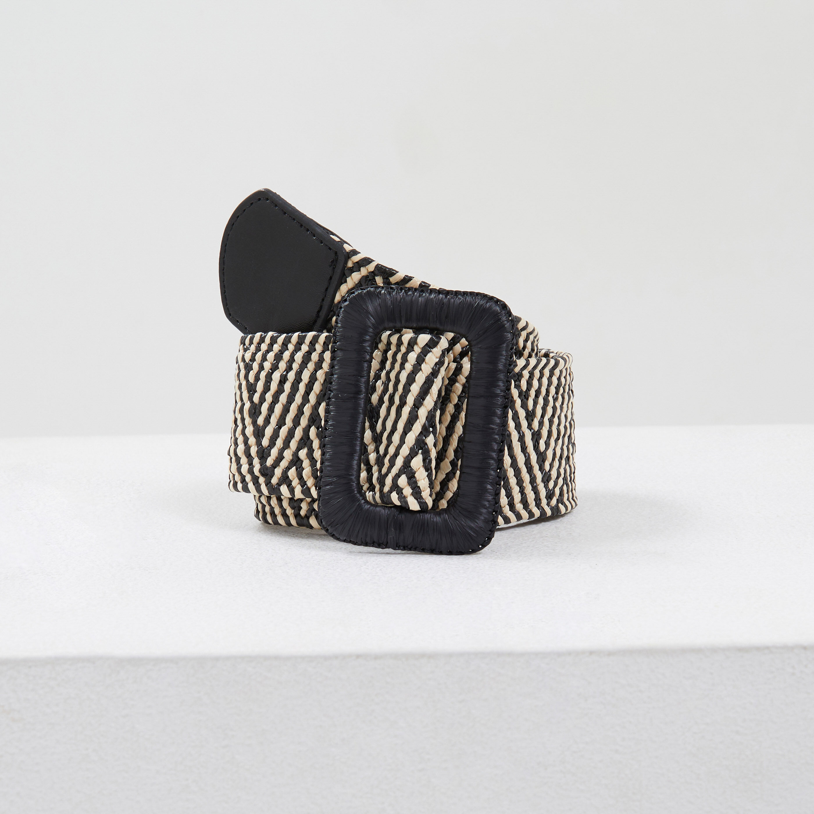 Ceinture large elastique noire clearance