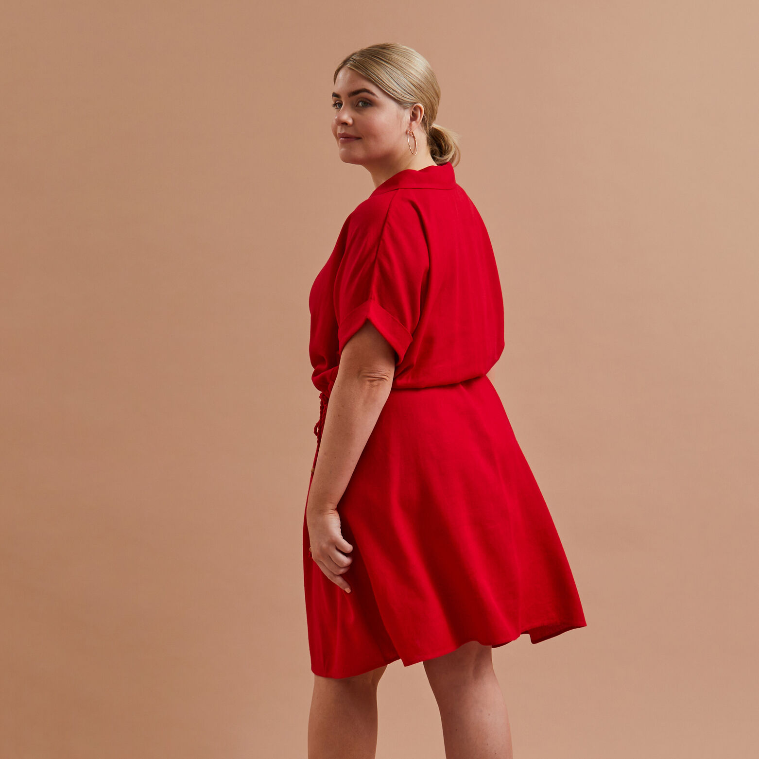 Robe cache coeur femme