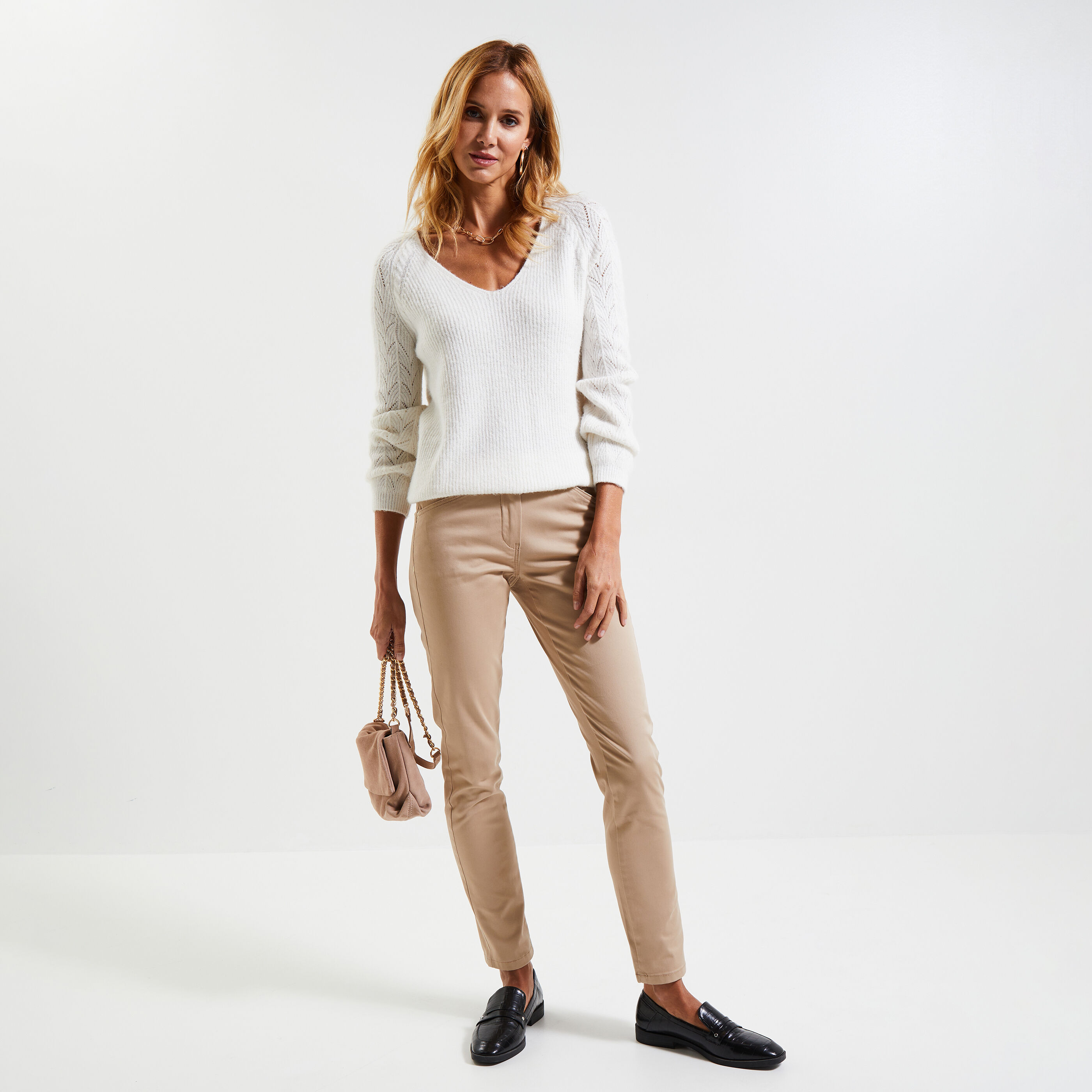 Pantalon chino femme