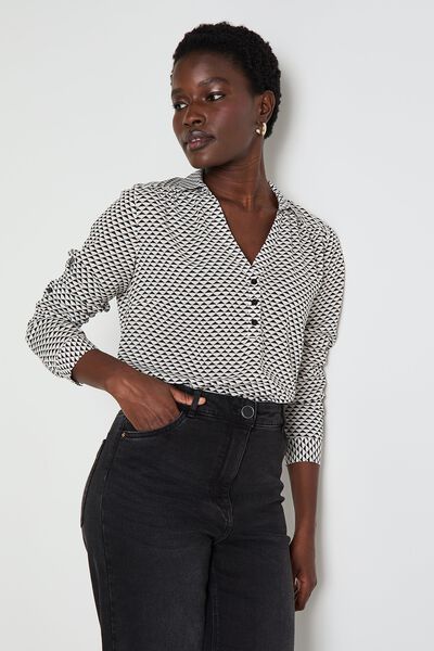 Blouse manches longues femme