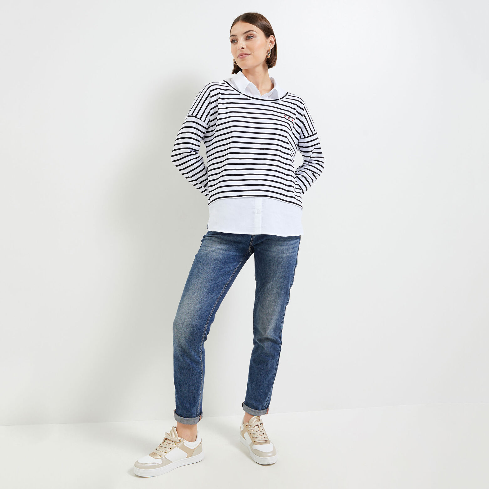 Tshirt 2 en 1 femme