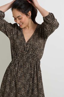 Robe col V femme