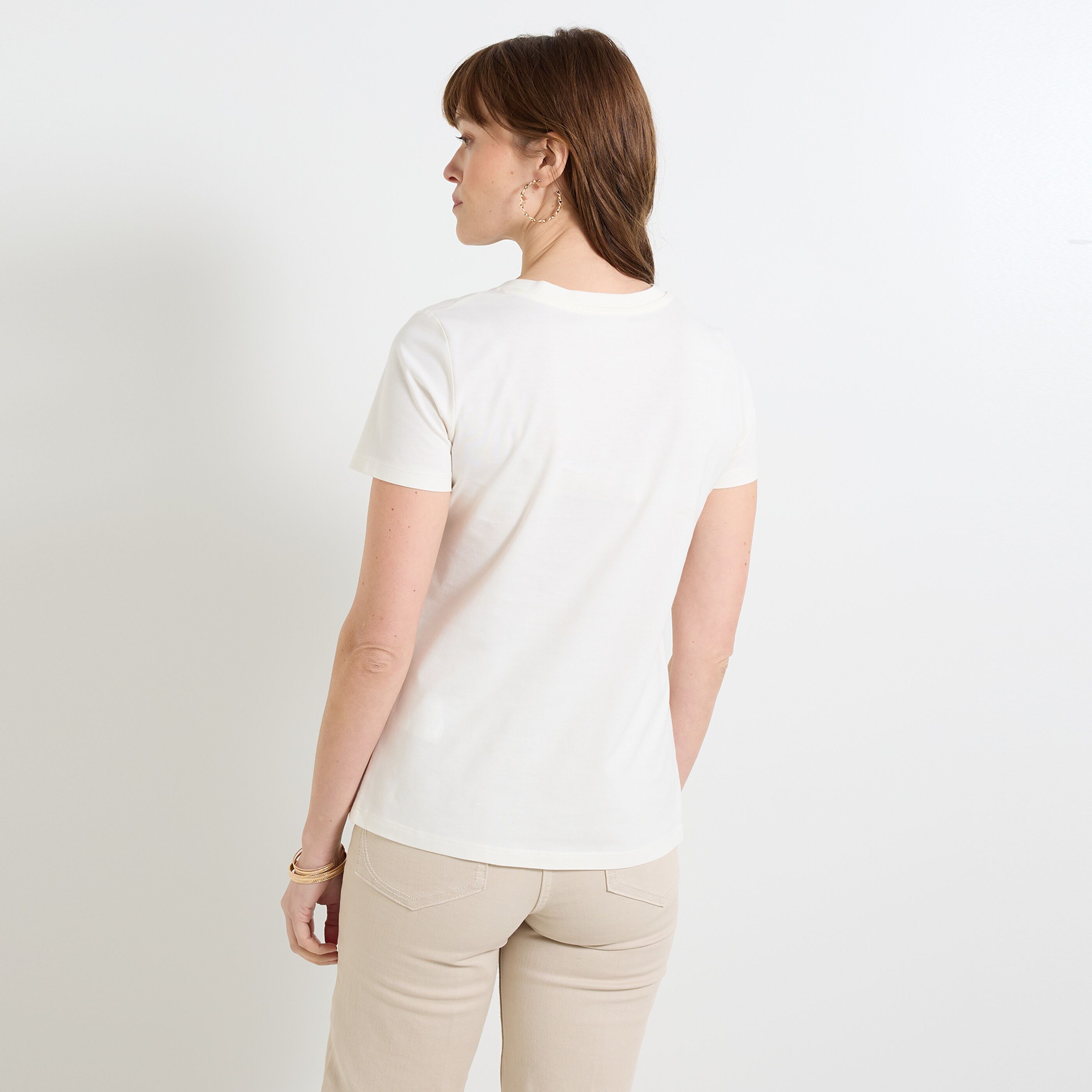 T-shirt col rond femme