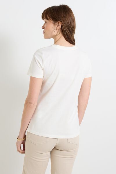 T-shirt col rond femme