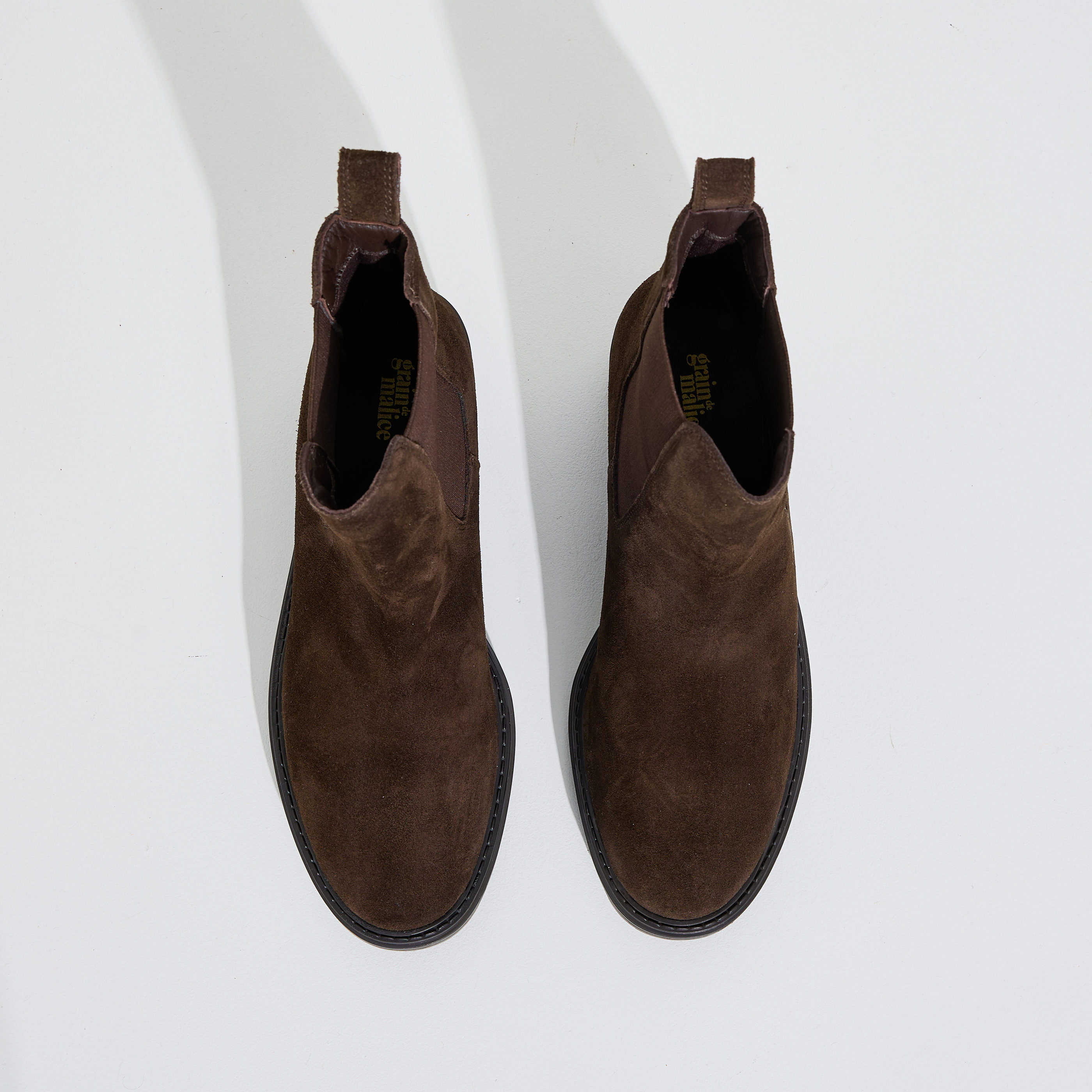Boots &agrave; talon carr&eacute; avec &eacute;lastique femme