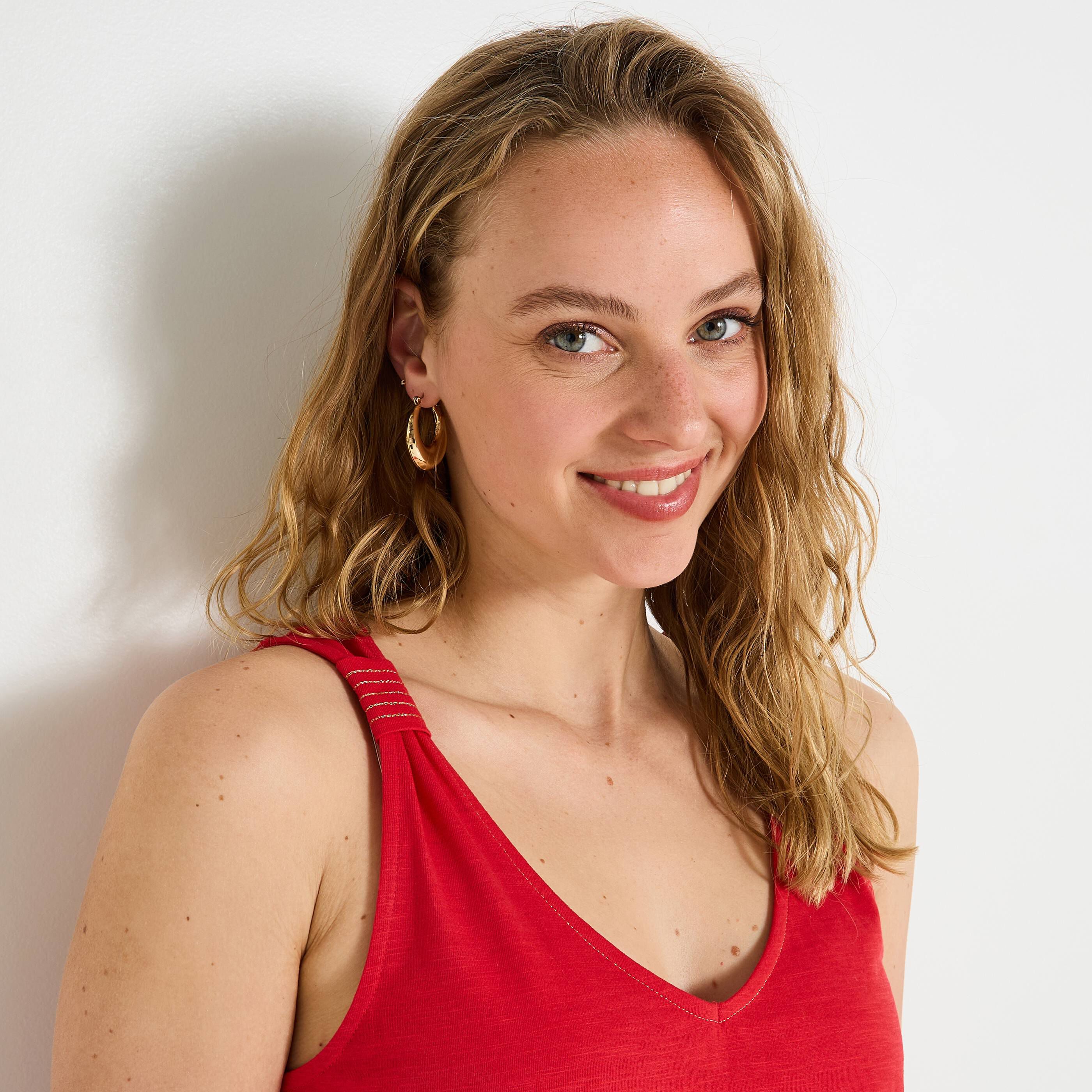 D&eacute;bardeur col V femme