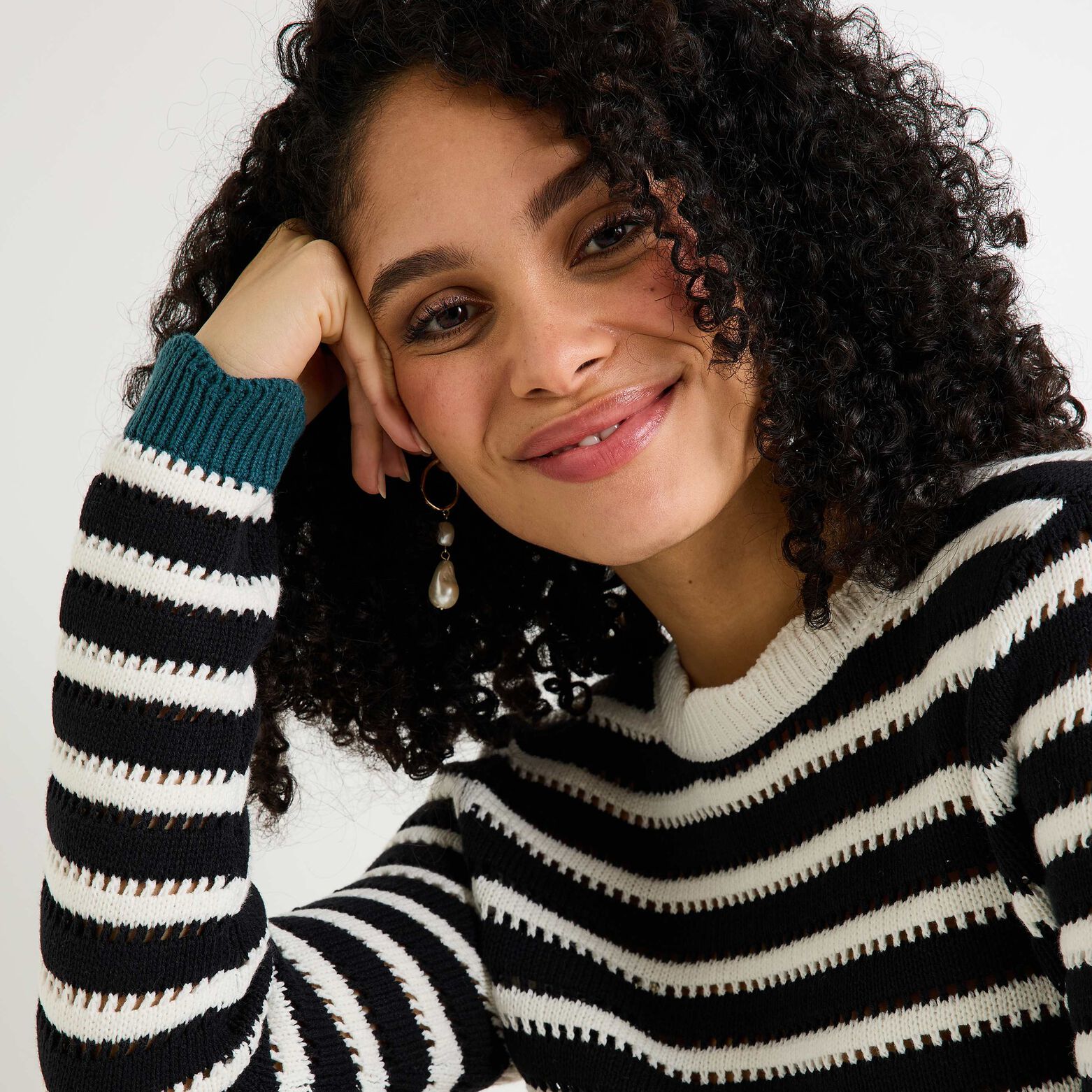 Pull col rond femme