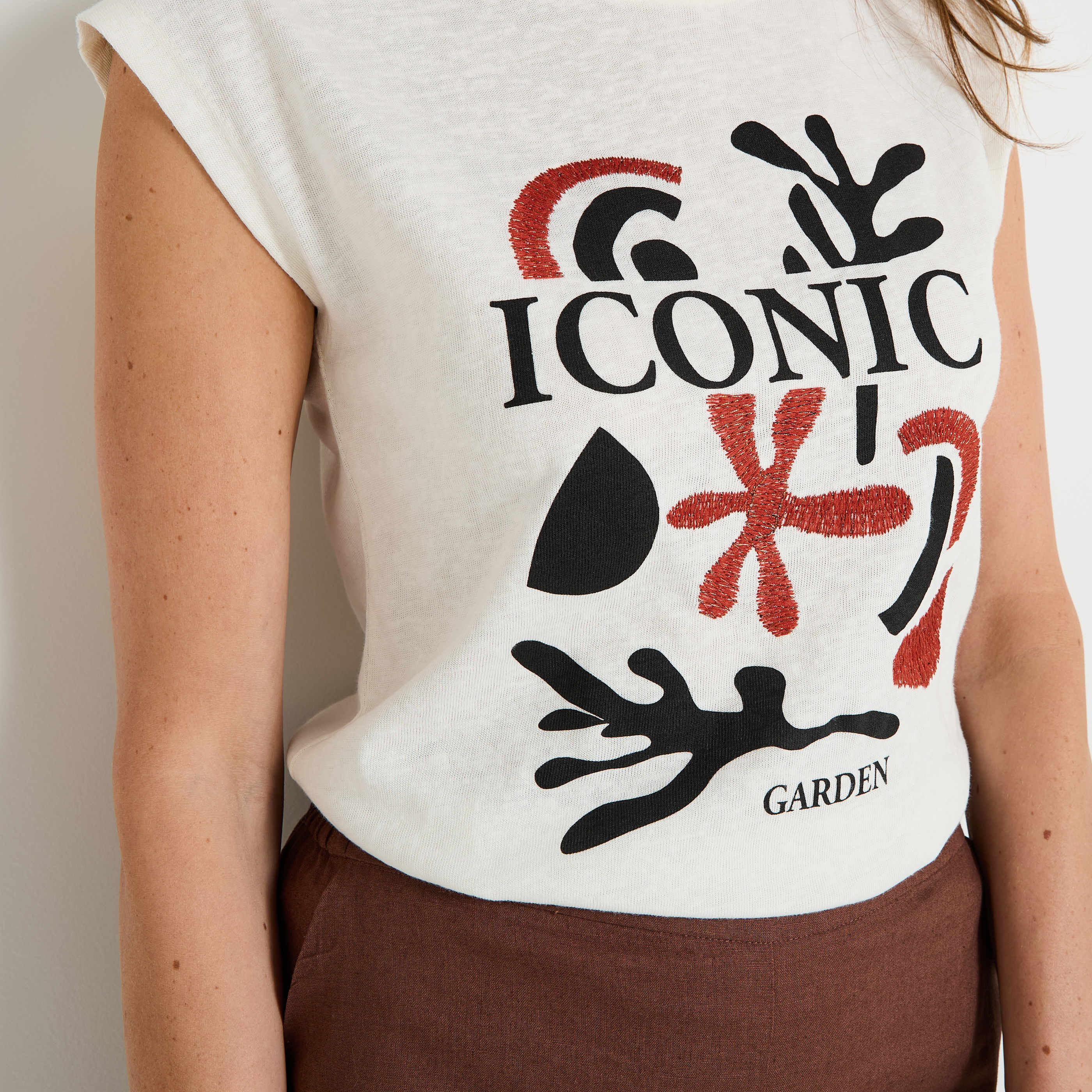 T-shirt col rond femme