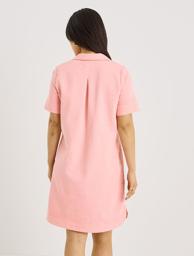 Robe courte en jean avec poches