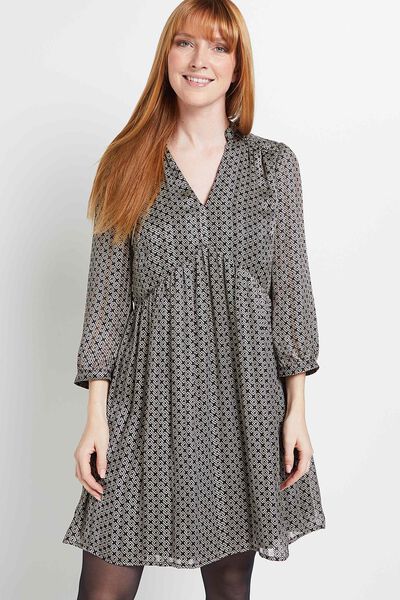 Robe col V femme