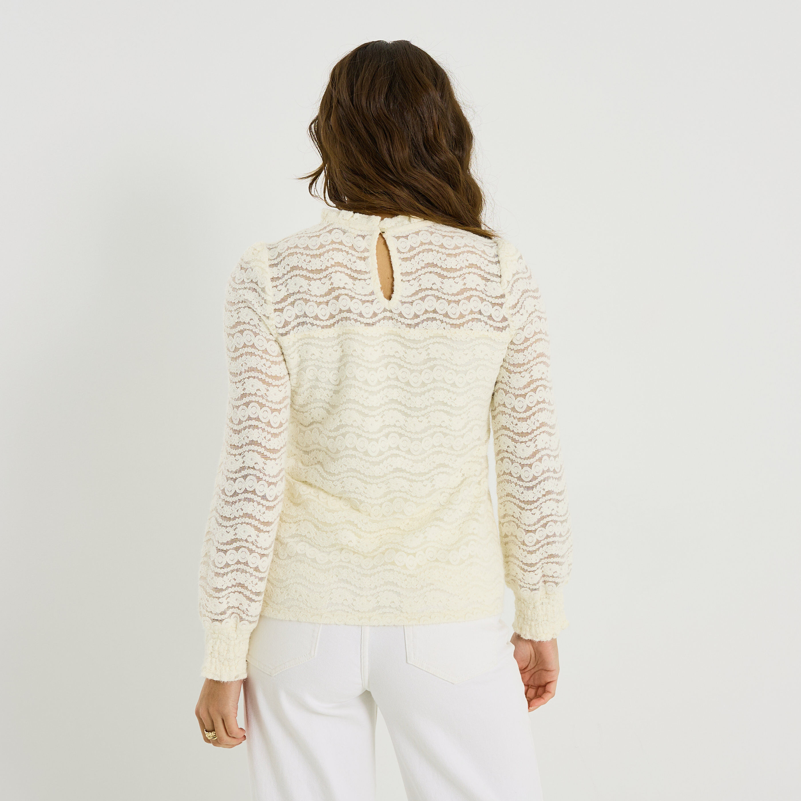 Blouse col victorien femme