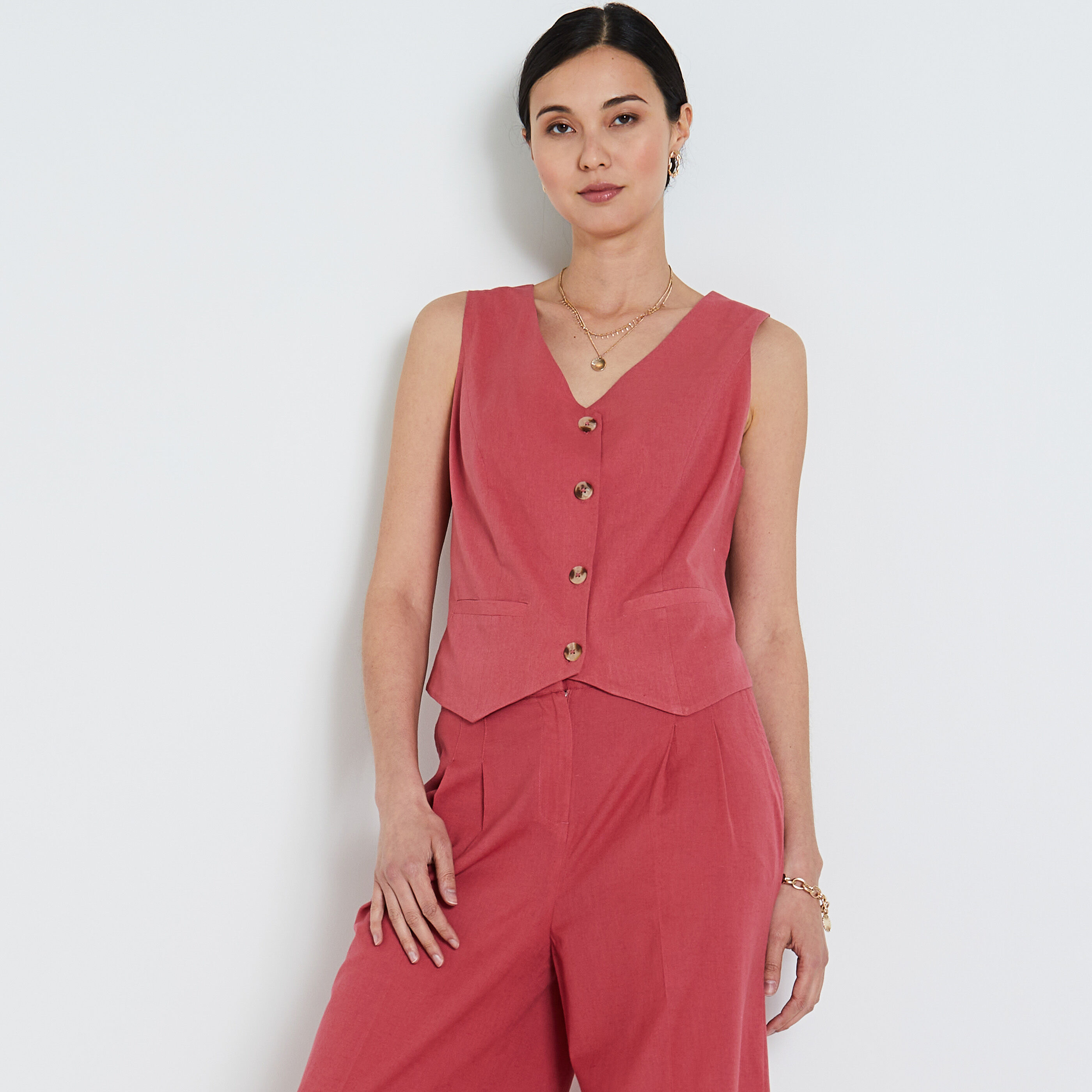 Gilet de costume femme