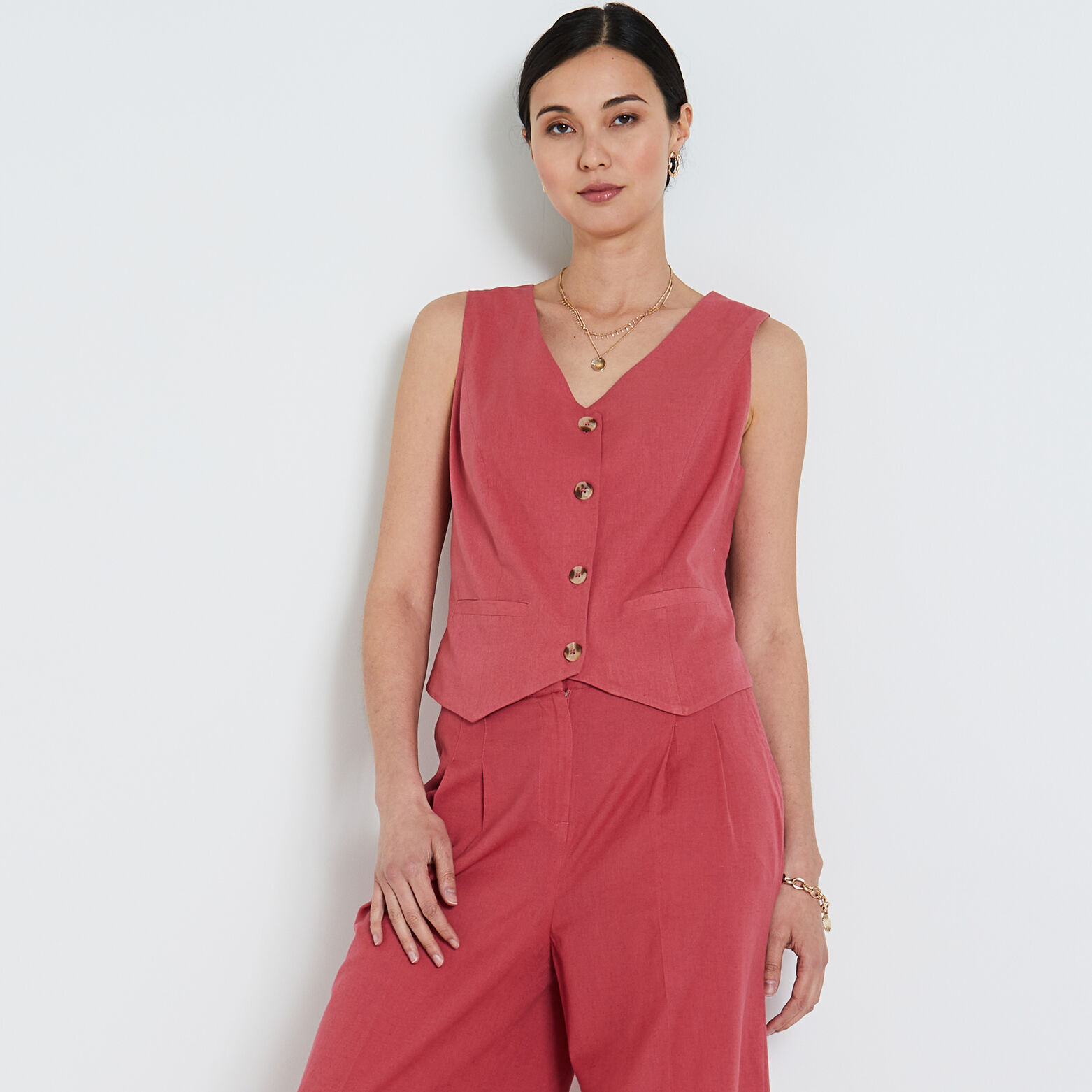 Gilet de costume femme