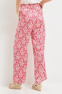 Pantalon satin imprimé femme