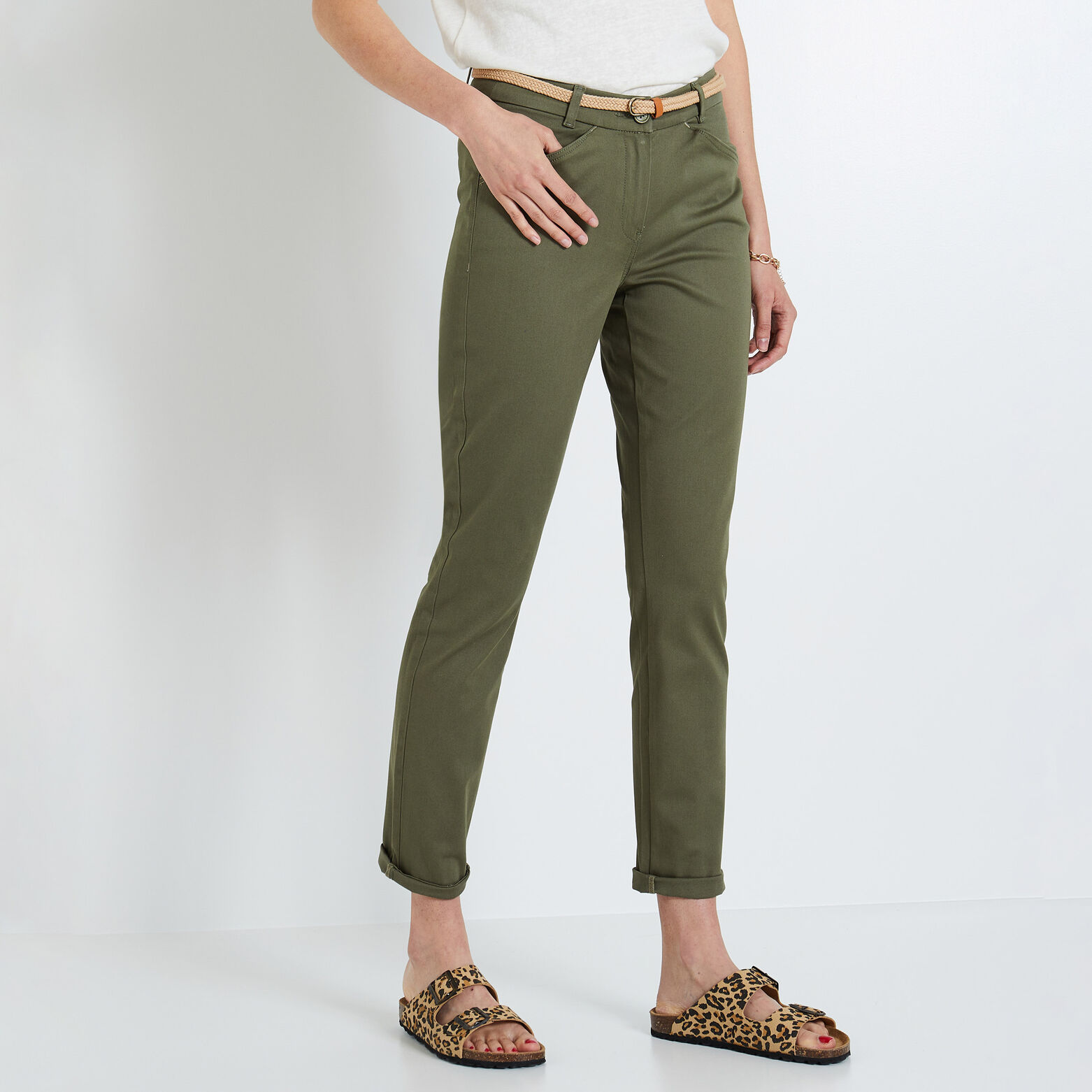 Pantalon chino femme