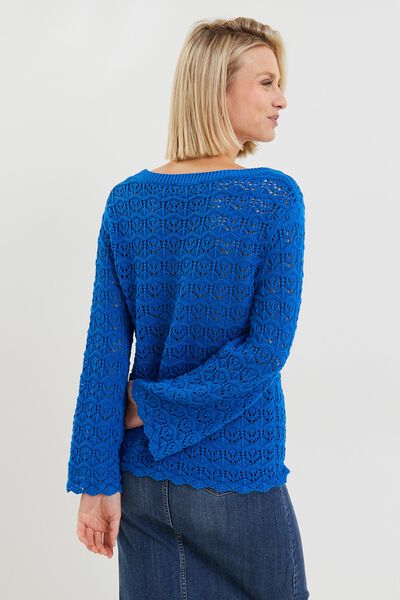 Pull ajouré femme