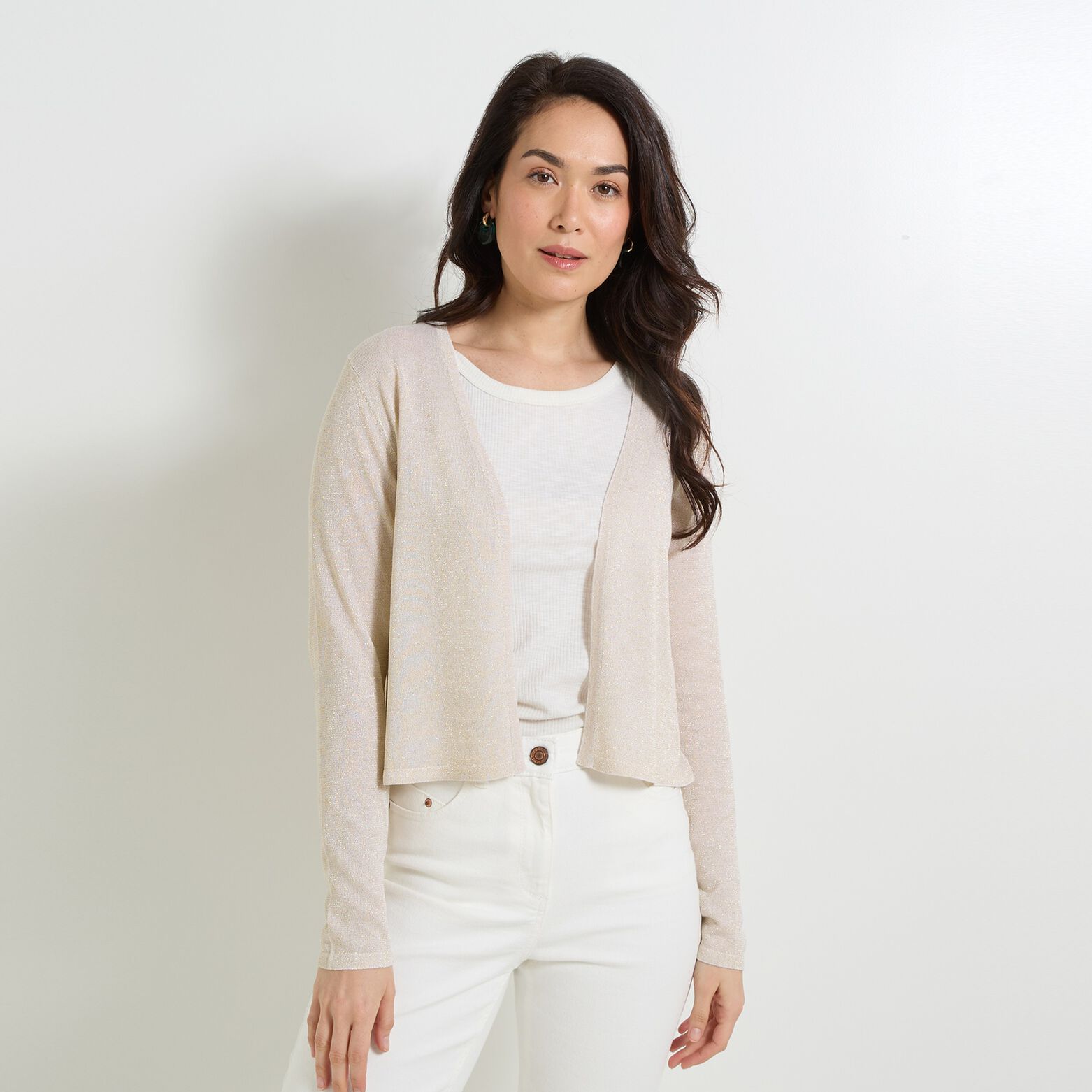 Gilet col V femme