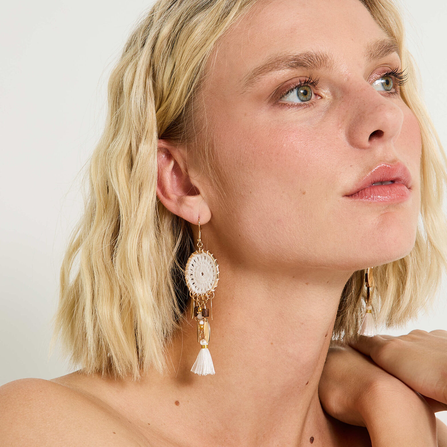Boucles d'oreilles attrape-rêves femme