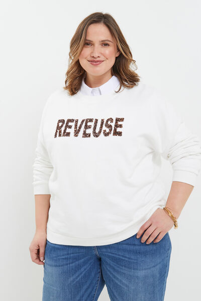 Sweat message femme