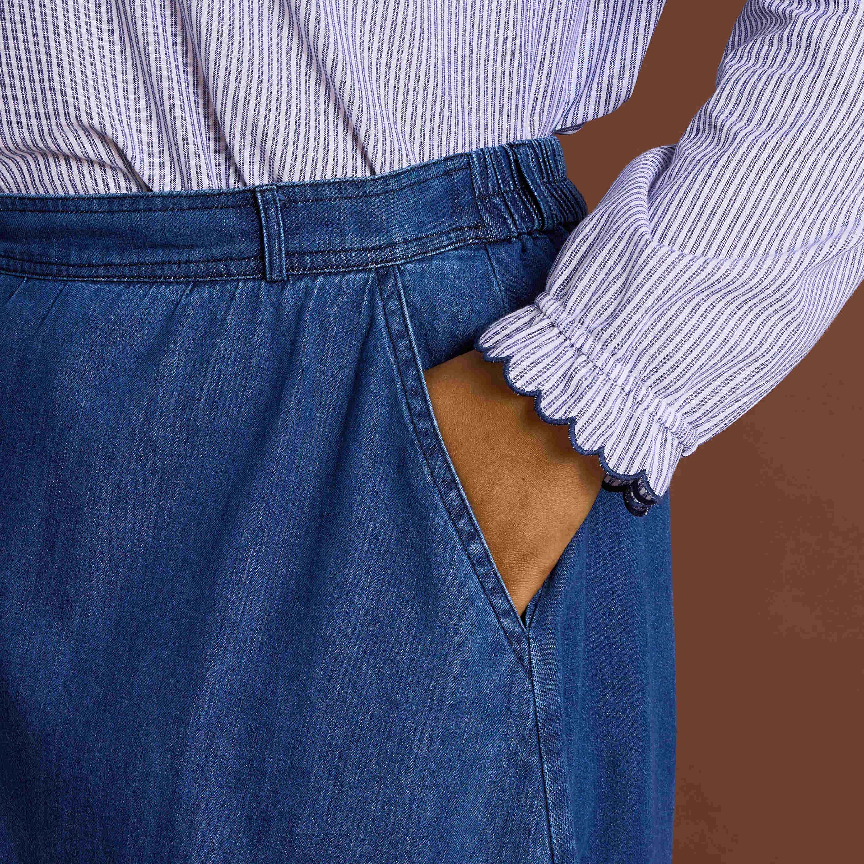 Jupe longue en jean femme