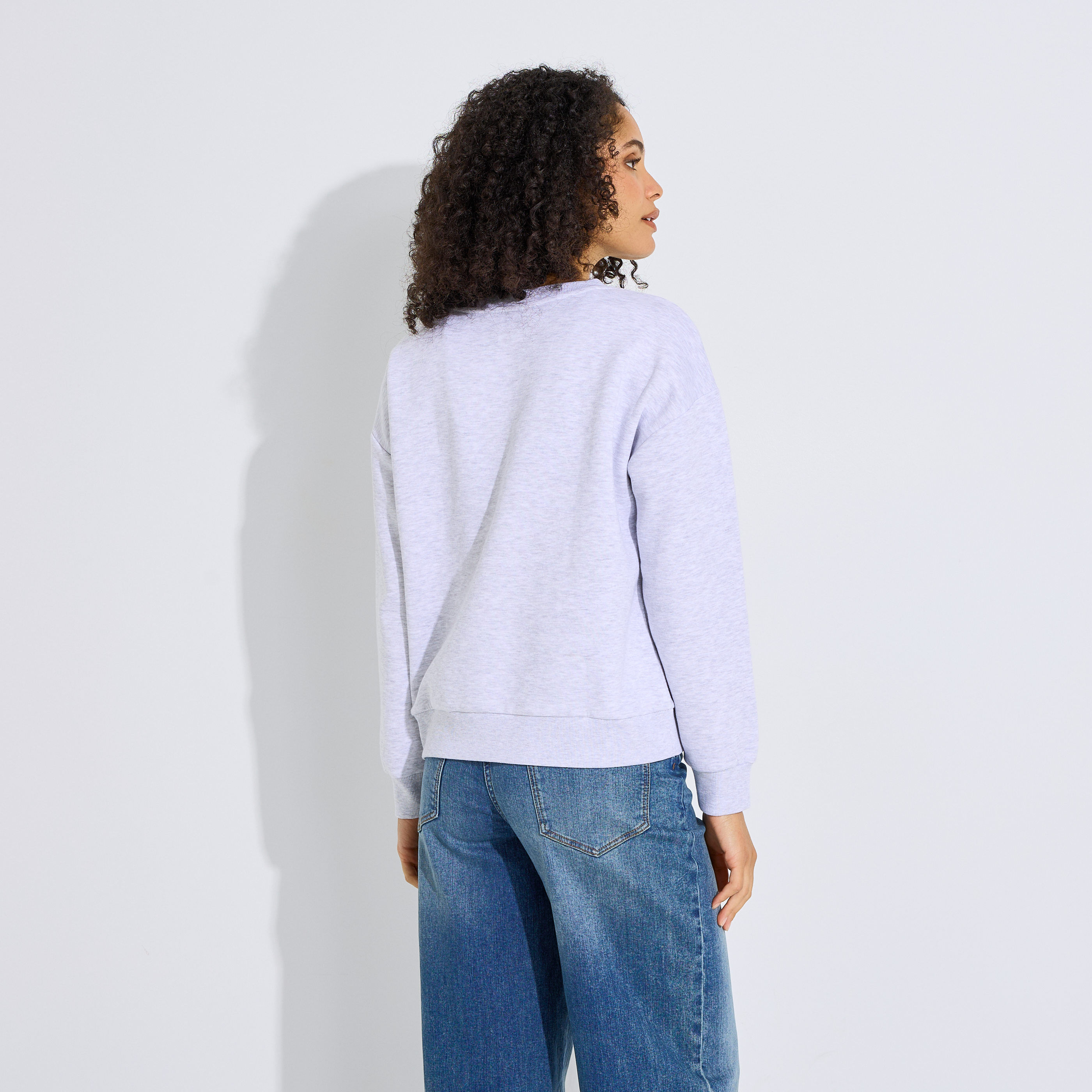 Sweat imprim&eacute; Vintage Campus femme
