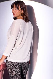 Pull col V femme