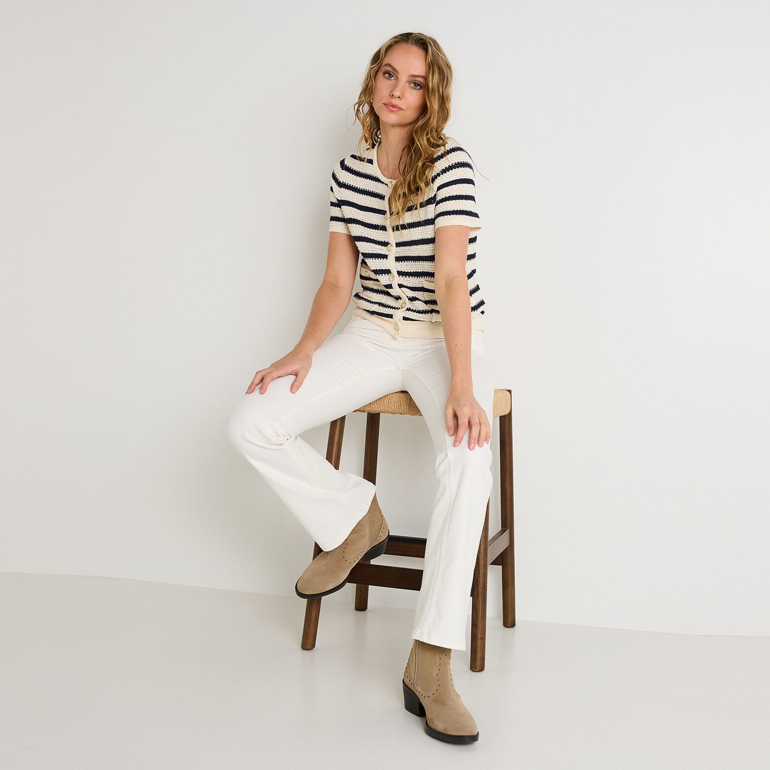 Gilet manches courtes femme