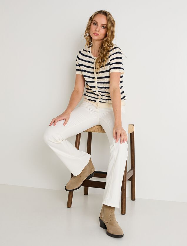 Gilet manches courtes femme