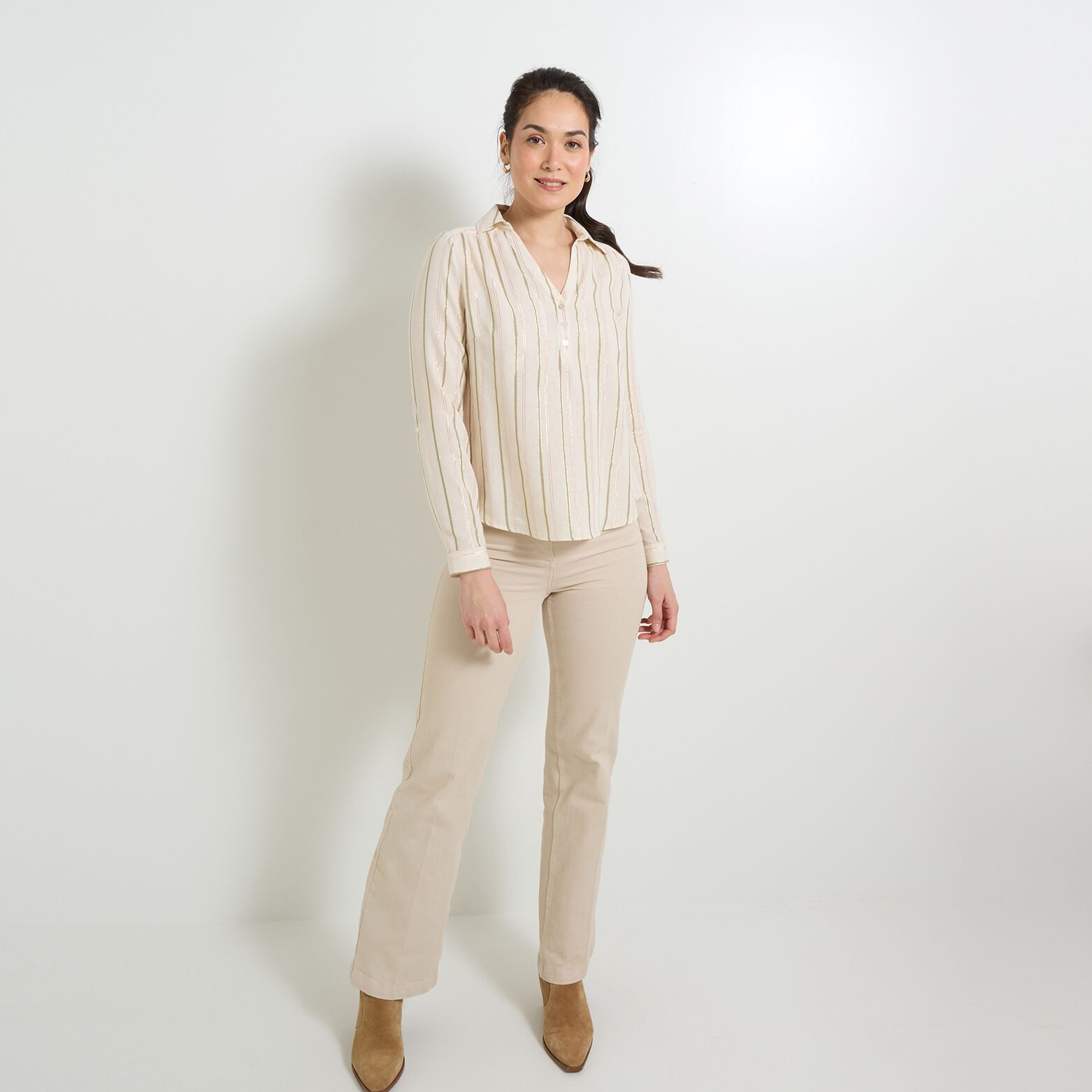 Blouse rayée femme