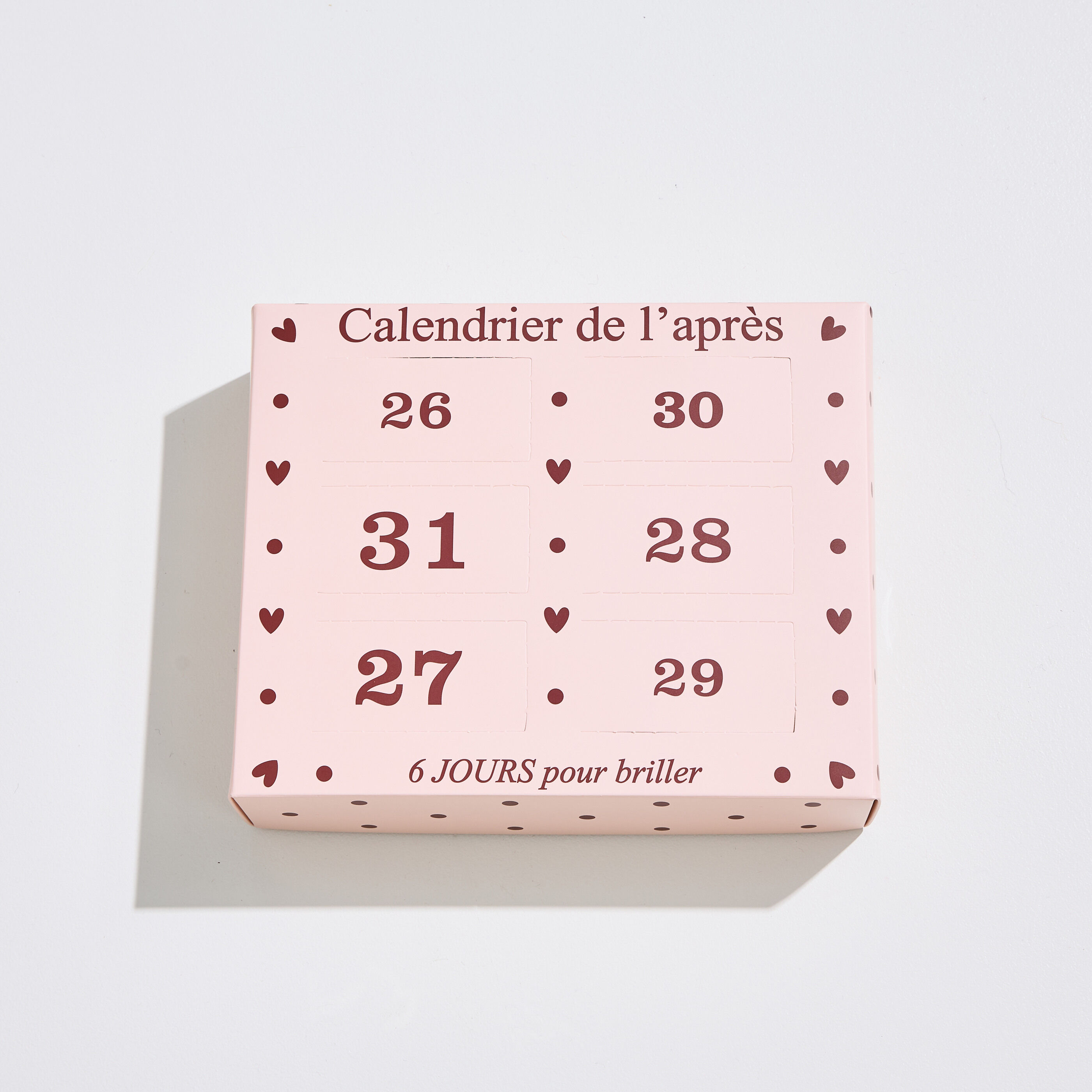 Calendrier chaussettes paillet&eacute;es femme