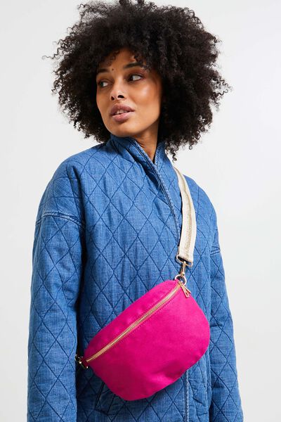 Sac banane en toile femme