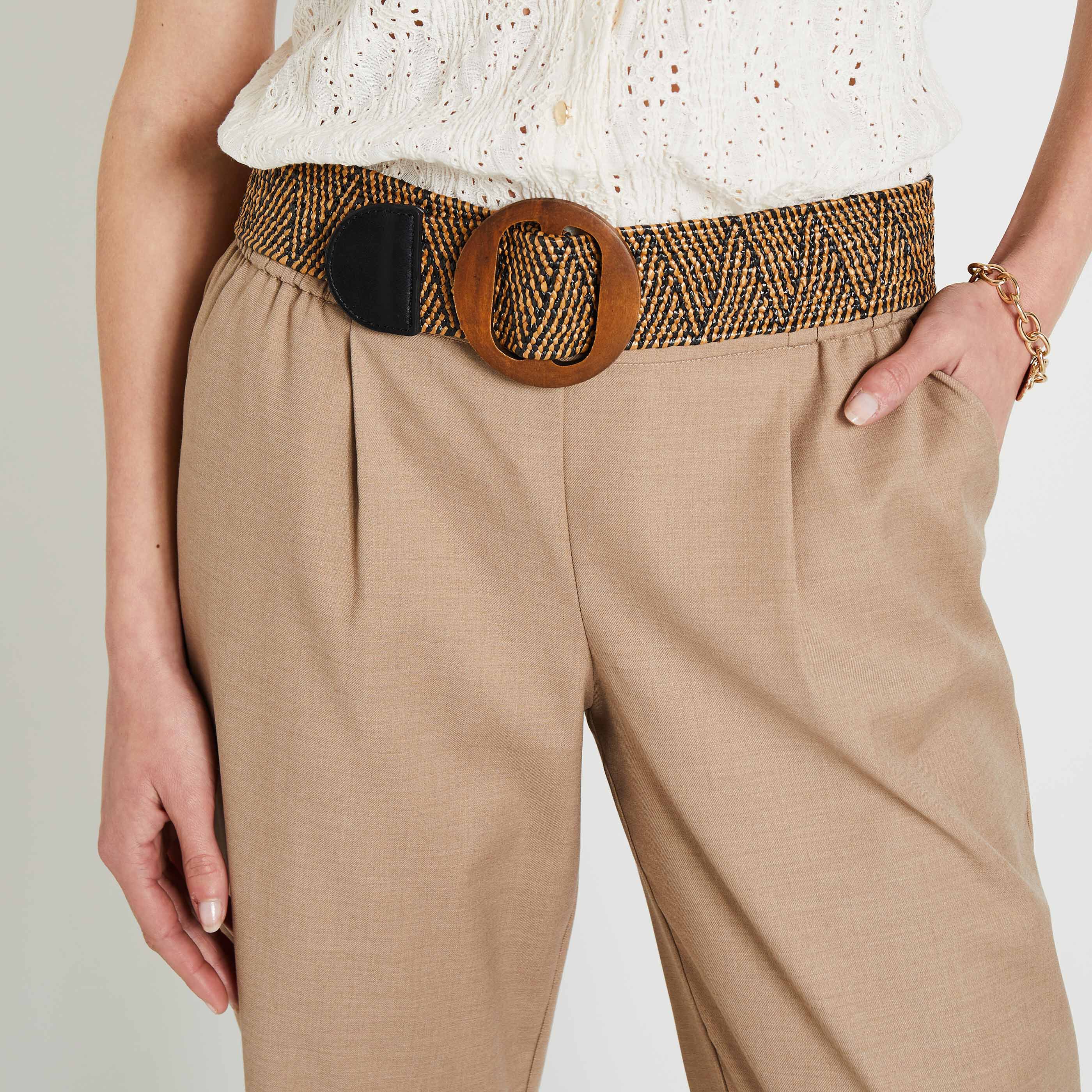 Ceinture femme paille outlet