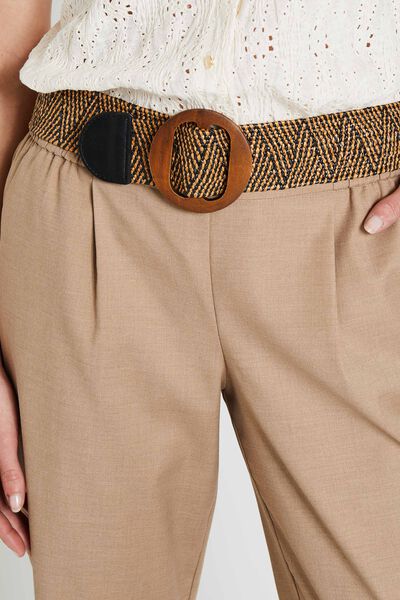 Ceinture paille femme