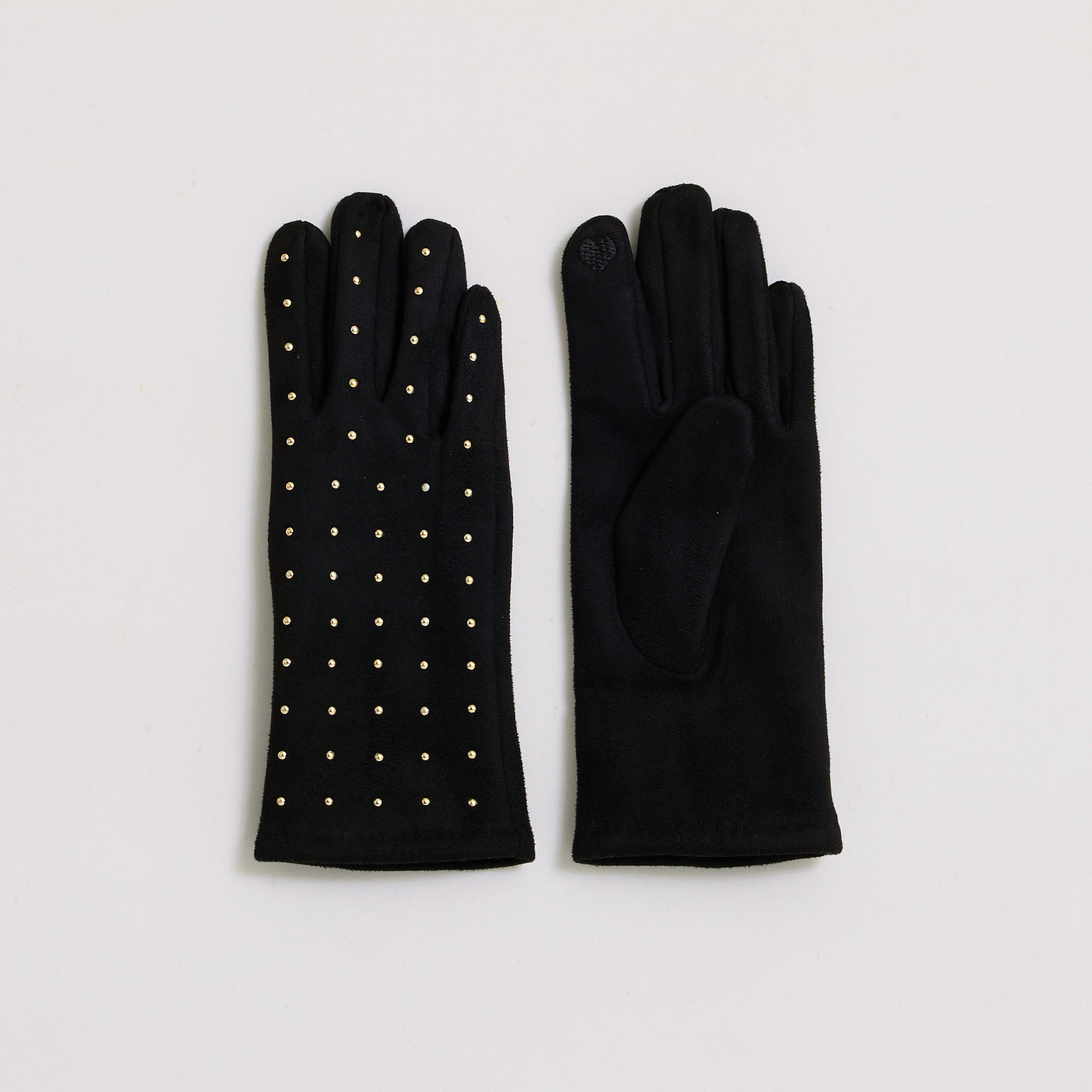 Gants maille petits clous femme