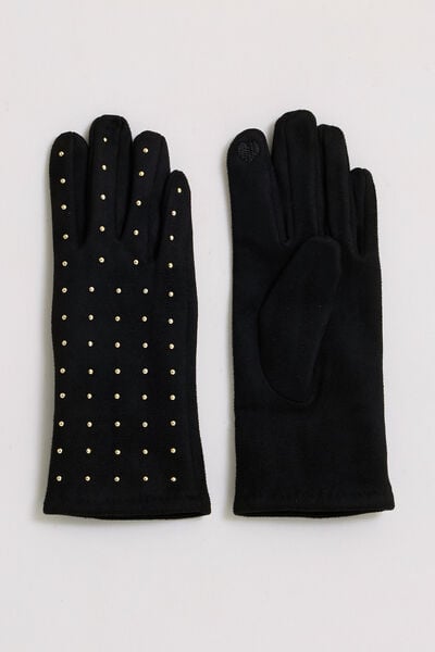 Gants maille petits clous femme