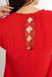 Blouse col V femme