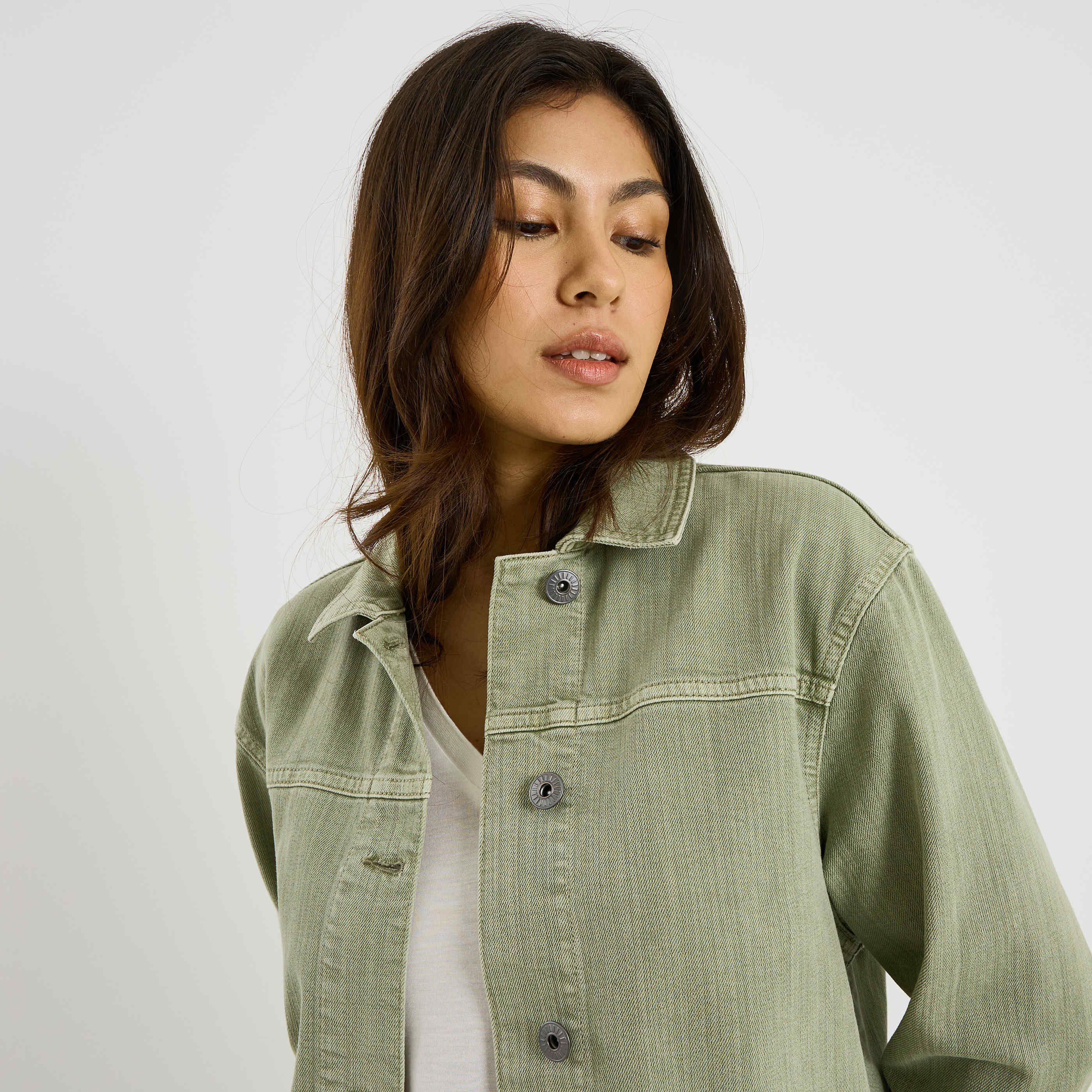 Veste oversize en denim femme