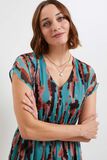 Robe longue imprimée femme