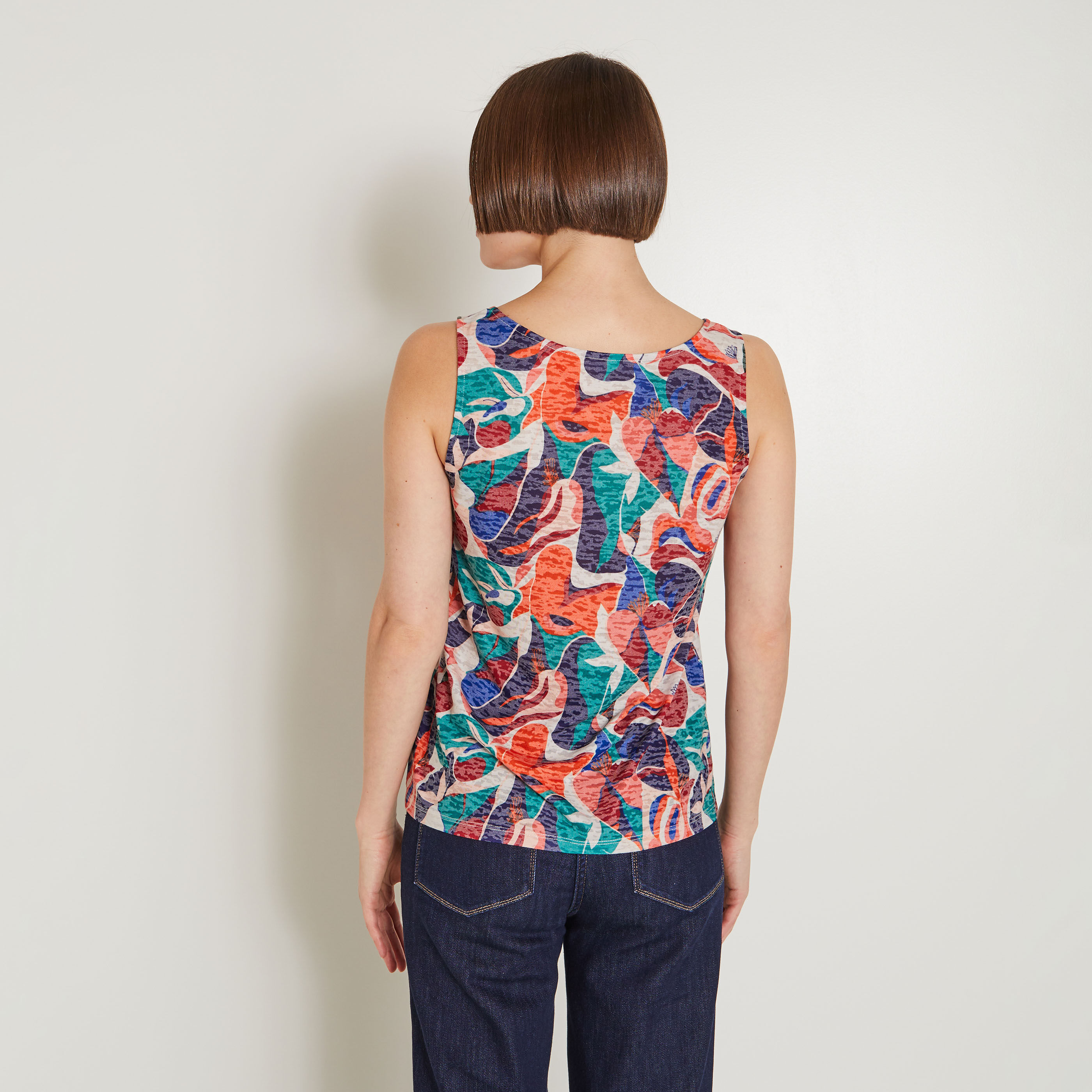 D&eacute;bardeur imprim&eacute; femme