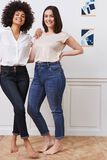 Jean raccourci taille haute HANOI femme