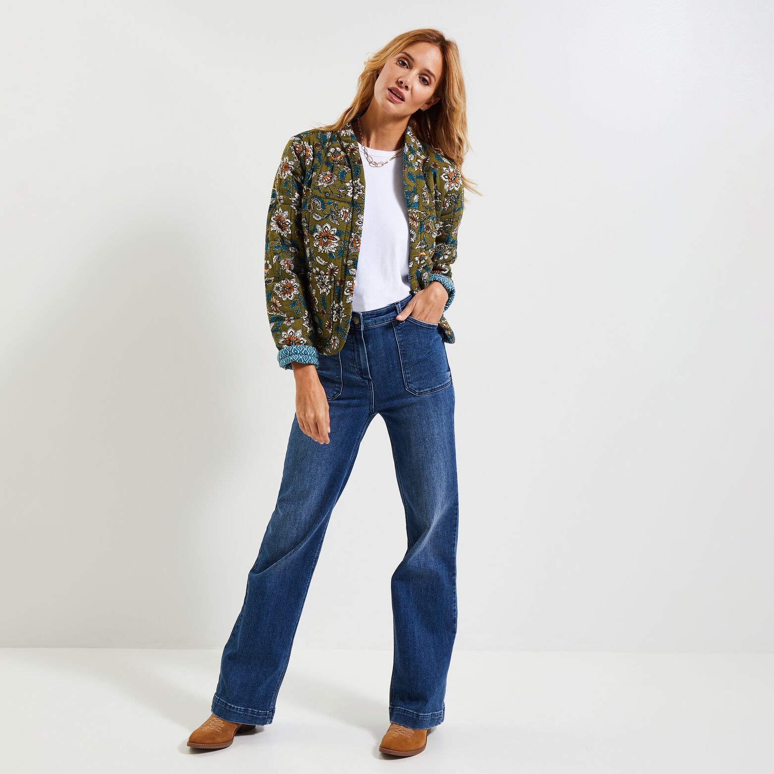 Veste réversible matelassée femme