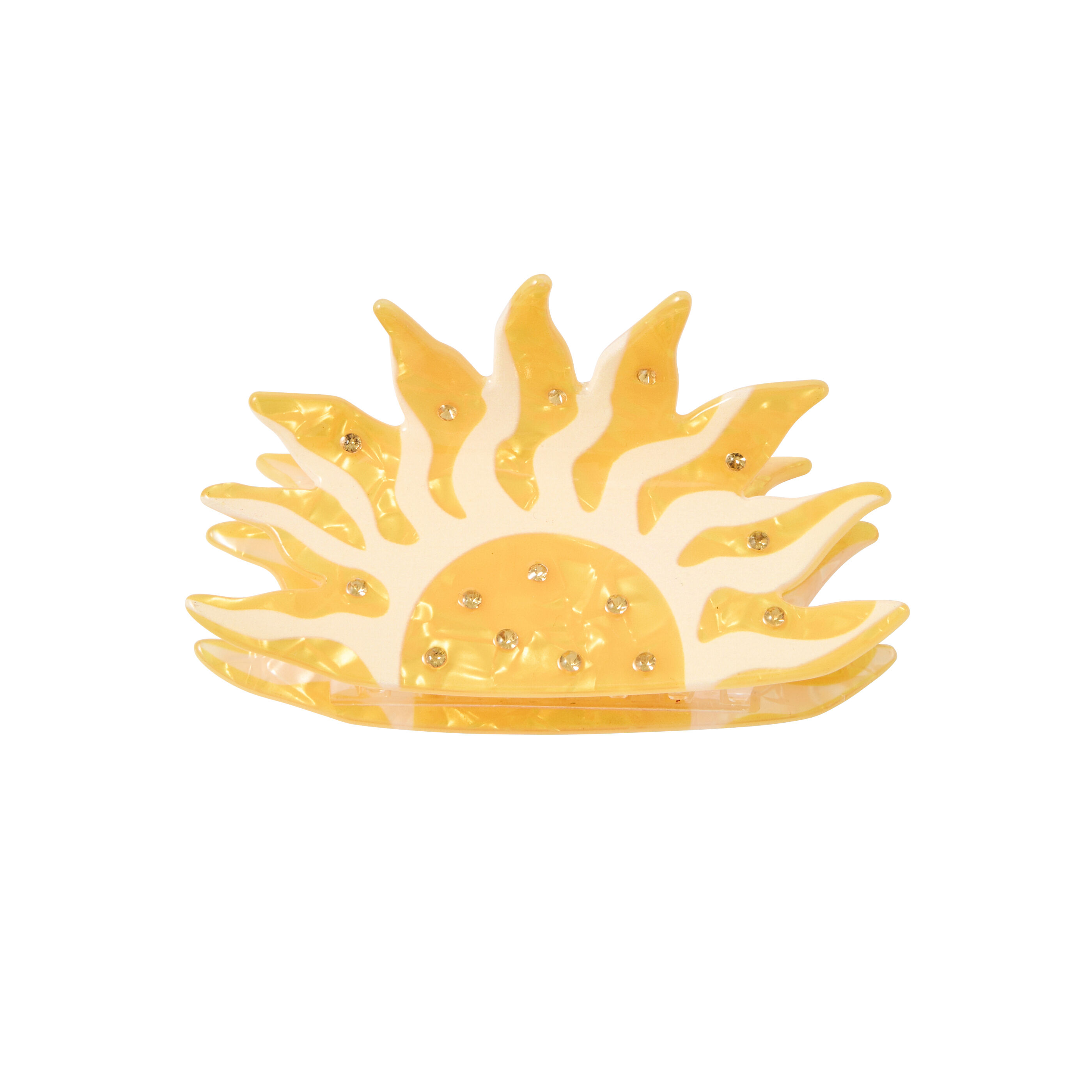 Pince &agrave; cheveux forme soleil