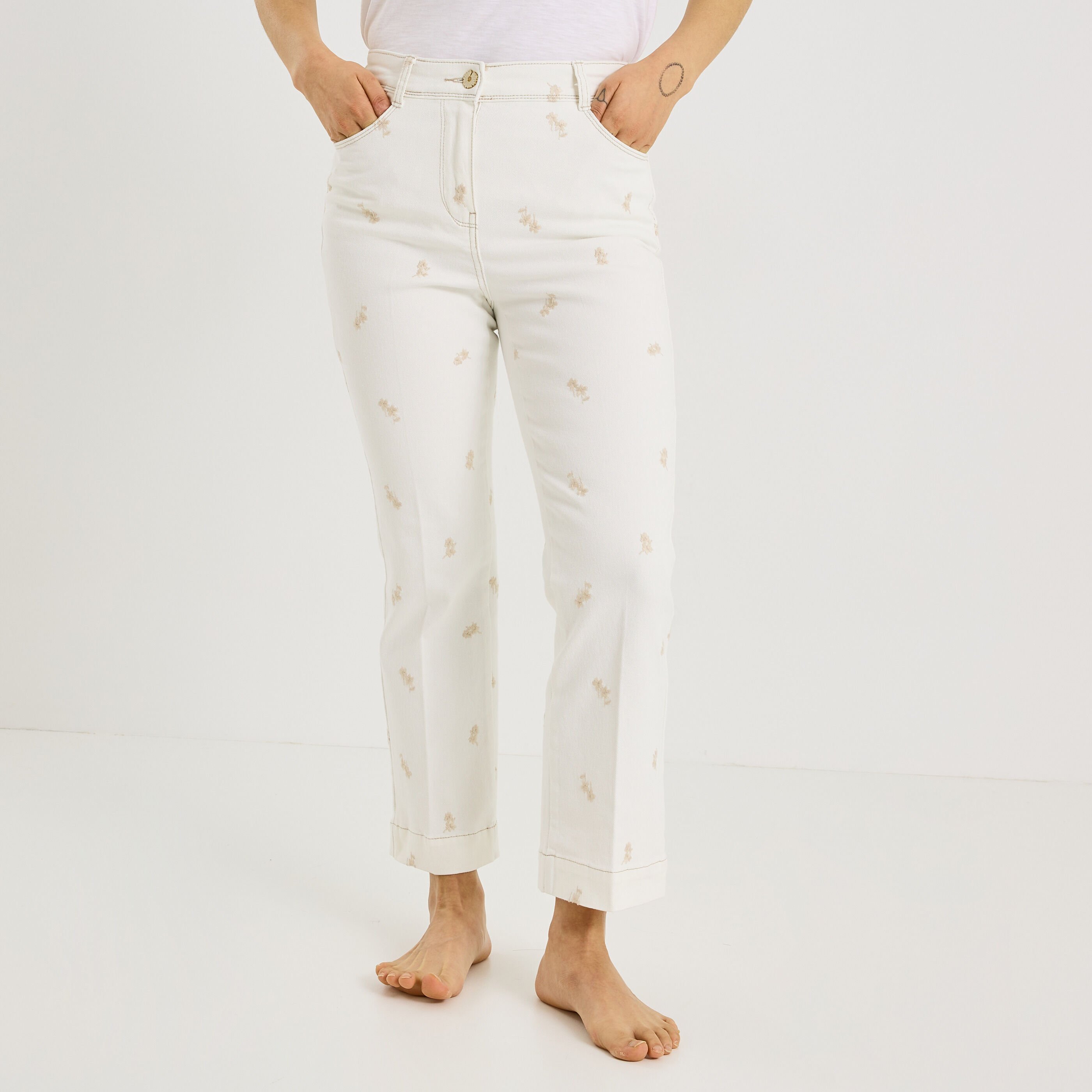 Jean bootcut raccourci DELHI R02 femme