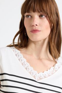T-shirt col V femme