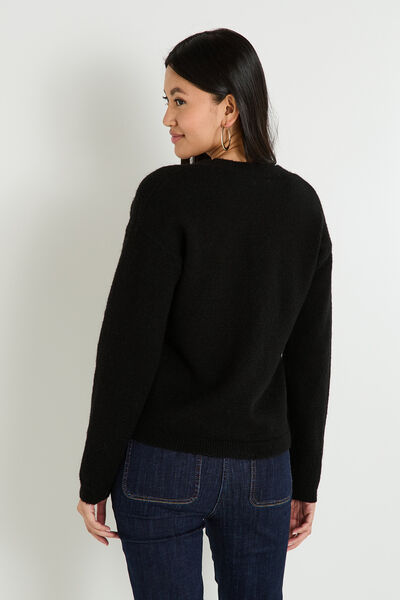 Gilet boutonné col V femme