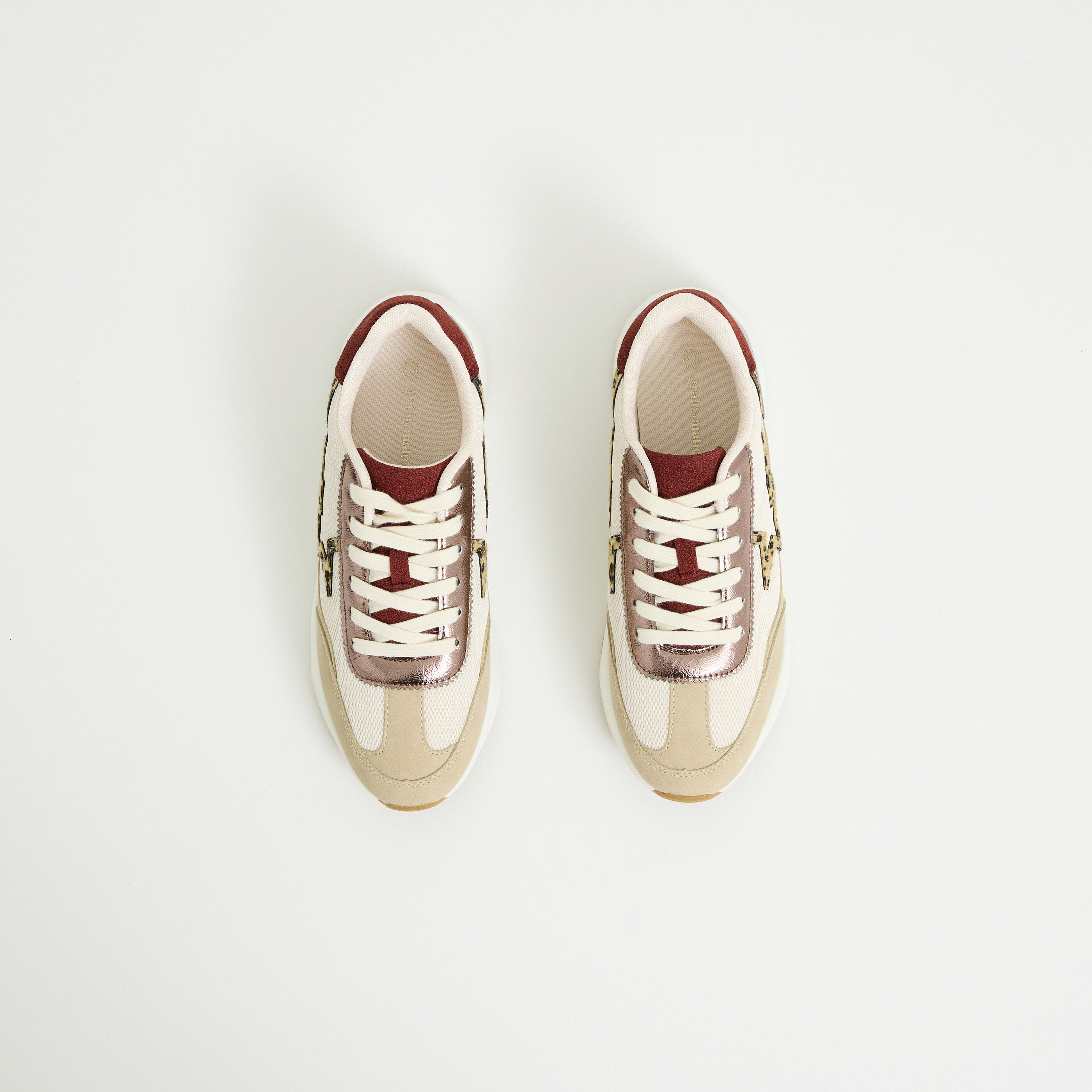 Baskets imprim&eacute; l&eacute;opard femme