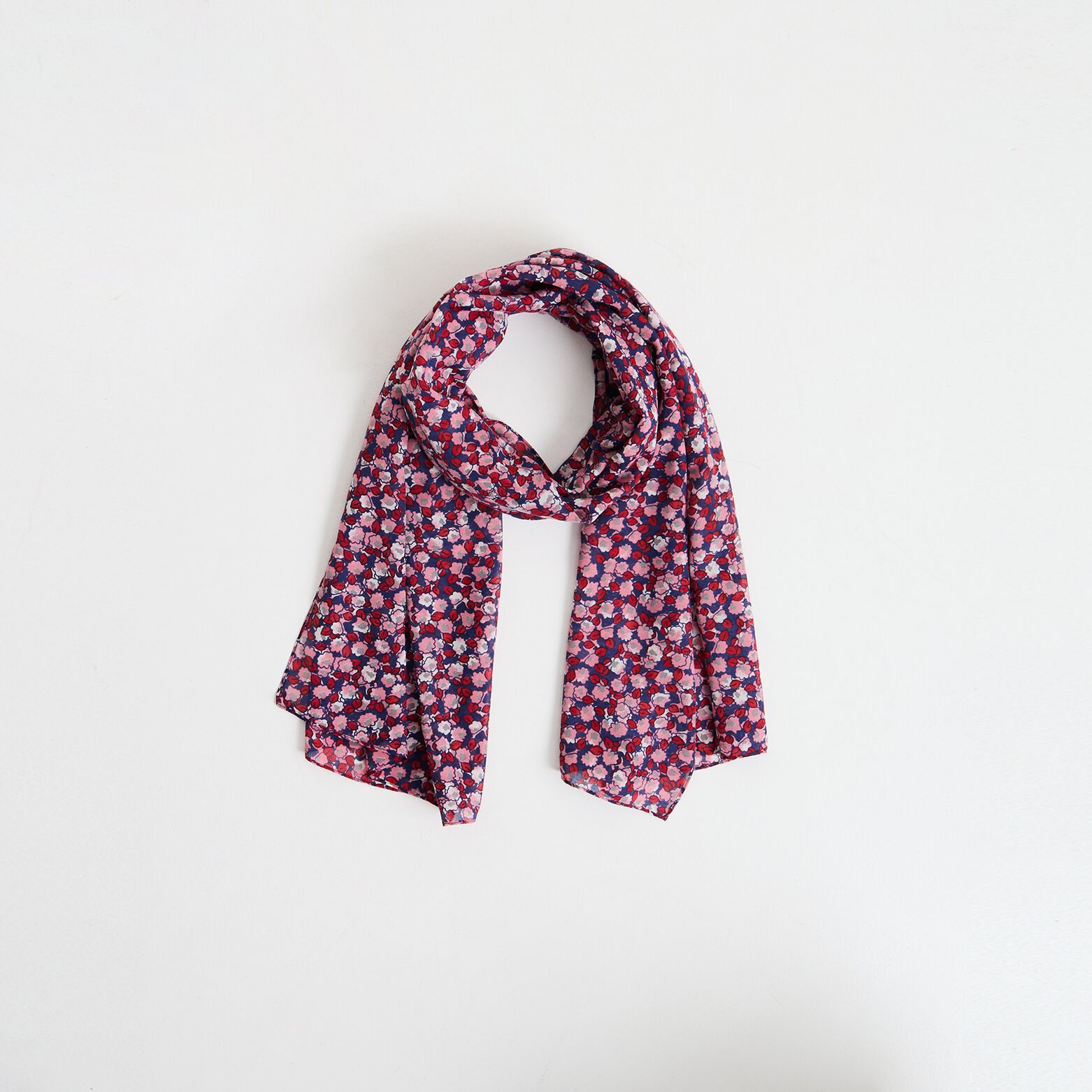 Étole imprimé fleurs femme