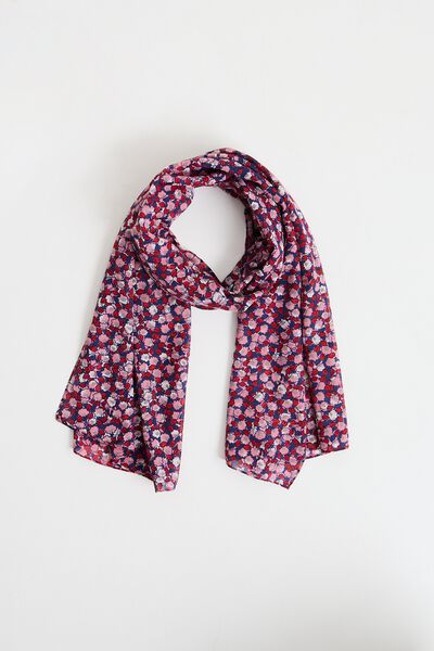 Étole imprimé fleurs femme